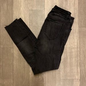 CJLA Grey Raw Hem Jeans